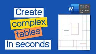 Stop using Merge and Split cells in #msword  #tables - Use Draw and Erase #shorts