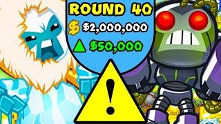 So I used this LEGENDARY strategy... $2000000 in MOAB PIT Bloons TD Battles