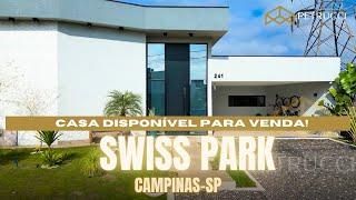 LINDA CASA TÉRREA COM 3 SUÍTES À VENDA NO SWISS PARK CAMPINAS-SP. #swissparkcampinas
