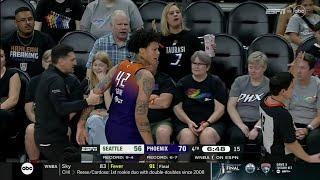  TECHNICAL Brittney Griner HELD BACK From Ref After Foul  WNBA Phoenix Mercury vs Seattle Storm