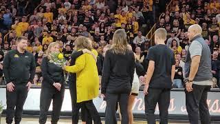 Iowa womens basketball senior day...Caitlin Clark