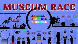 24 Marble Race EP. 46 Museum Race by Algodoo