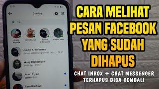 Cara melihat Pesan FB yang sudah dihapus