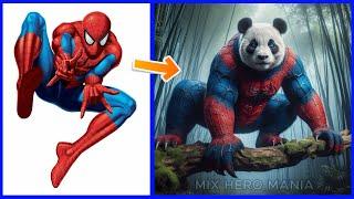 AVENGERS But PANDA VENGERS  all Marvel & DC characters 2024 #AI #superheroes