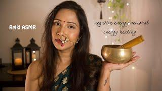 Indian ASMR Reiki for Negative Energy Removal Plucking Scratching guided meditation for sleep