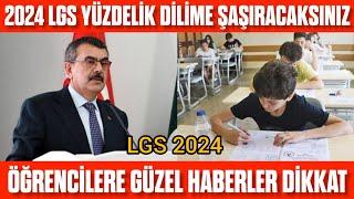 2024 LGS Yüzdelik Dilim de çok şaşıracaksınızİyi mi Kötü mü? LGS2024 Yüzdelik dilim ve puanlar..