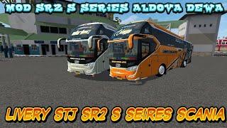 Livery Mod Sr2 S Series Scania Aldova Dewa  BUS SIMULATOR ID