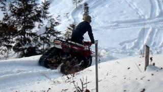 3 wheeler trike roues with commander snow tracks chenille à neige