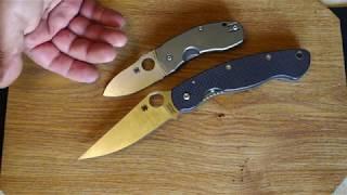 Spyderco Military vs Techno - имеет ли размер значение ?