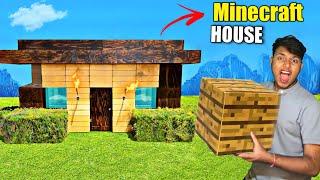 I Built Minecraft House In Real Life 