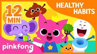 Bath Time song and 9+ songs Healthy Habits Songs  + Compilation  Pinkfong Songs for Children