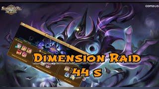 Dimension Raid Improved with Runes 44sec avg