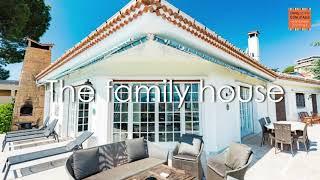 Nice Fabron a classy family villa with pool and sea view for sale