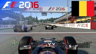 F1 2016 - 100% Race at Spa-Francorchamps Belgium in Verstappens Red Bull