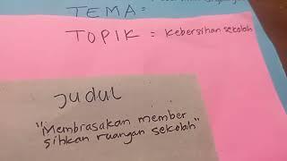 perbedaan tema topik dan judul