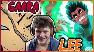 GAARA VS ROCK LEE Naruto 47 48 49 50 Reaction