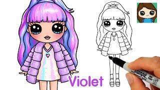 How to Draw a Rainbow High Fashion Doll  Violet