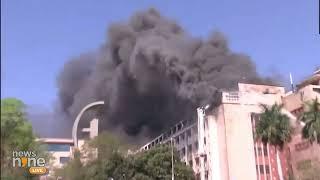 Massive Fire Engulfs Vallabh Bhavan State Secretariat in Bhopal Madhya Pradesh  News9