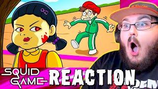 Squid Game Logic  Cartoon Animation  Animation By @GameToonsOfficial  REACTION