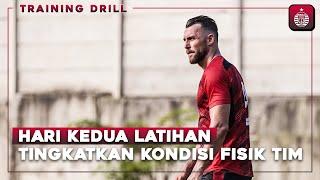 Persija Terus Tingkatkan Kondisi Fisik di Hari Kedua Latihan  Training Drill