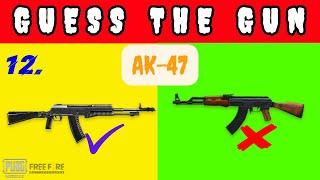 Guess the Gun  Guess the correct gun  Guess the gun challenge  guess the free fire gun by emoji