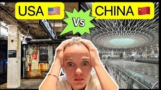 Living in China vs Living in America  中国vs美国。。 我很震惊