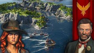 PIRATE RAIDS - Lets Play ANNO 1800 - Ep.2 All DLC MODS EXPERT