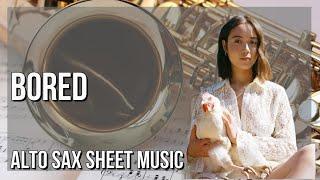 Alto Sax Sheet Music How to play Bored by Laufey