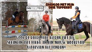 DAGVLOGTRAINEN MET MIJN TOPPERS +Nieuw hoofdstel voor Londen️ #joanneneidhoferhorses #vlog412