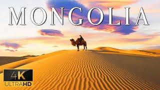 FLYING OVER MONGOLIA 4K UHD - Relaxing Music With Stunning Beautiful Nature 4K Video Ultra HD