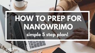 How I Prep My NaNoWriMo Novels Step by Step