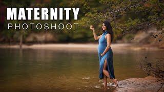 Maternity Photoshoot Natural Light in Jokassee Lake Behind the Scenes  Canon EOS R5 + RF 85mm 1.2L