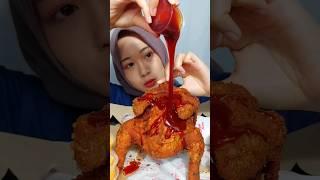 MUKBANG RICHEESE FIRE FLYING CHICKEN  #shorts #mukbang