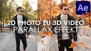 2D PHOTO zu 3D VIDEO animieren  After Effects Tutorial Deutsch