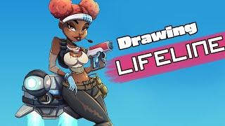 Drawing LIFELINE - Apex Legends - TheMacroShow