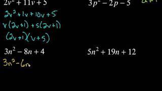 Factoring Trinomials by Grouping