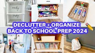 NEW BACK TO SCHOOL ️ DECLUTTER + ORGANIZE + CLEAN WITH ME  CLEANING MOTIVATION  HOME ORGANIZATION