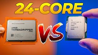 24-Core Battle AMD Threadripper Pro 5965WX vs Intel i9 13900k  Which is better for creators?