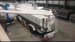 bulk feed truck Feeding and unloading video