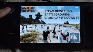 Steam Deck PUBG Battlegrounds Battle Royale SSD Gameplay Windows 11