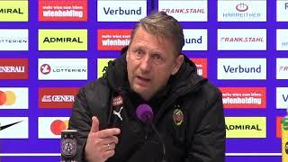 Zoran Barišić Trainer Rapid Wien - die Pressekonferenz nach dem 338. Wiener Derby bei Austria Wien