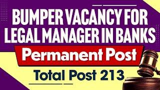 BUMPER VACANCY IN BANK  SPECIALIST OFFICER VACANCY 2024  IBPS SO VACANCY  LEGAL VACANCY 