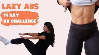 2 WEEK AB CHALLENGE  LAZY ABS DAY 1 NO EQUIPMENT CORE WORKOUT  STEF FIT