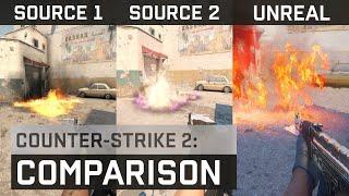 Source 1 vs Source 2 vs Unreal Engine 5. Counter Strike Comparison