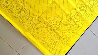 Gorgeous baby nakshi kantha drawing tutorial.noksi katha design.nakshi katha.