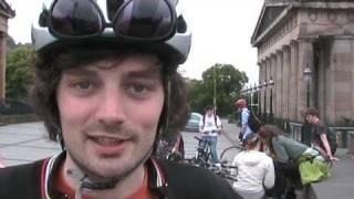 Critical Mass Cyclists on Cycling in Edinburgh