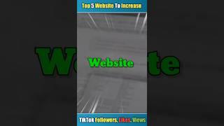 Top 5 website likes increase on tiktok tiktok free likes and followers website tiktok likes#shorts