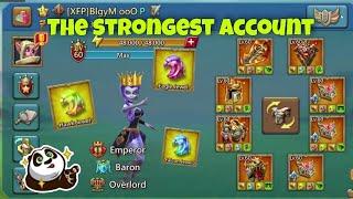 Lords Mobile - BlgyMs account overview. THE STRONGEST account in LM. First 6 piece emperor