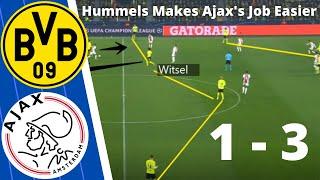 Dortmund vs Ajax Tactical Analysis - Dortmund Get Their Tactics Right Until The Red Card