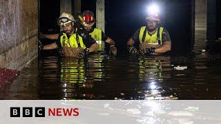 Torrential rains hit Spain as troops search for more flood victims in Valencia  BBC News